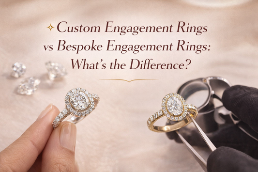 Custom Engagement Rings vs Bespoke Engagement Rings: What’s the Difference?