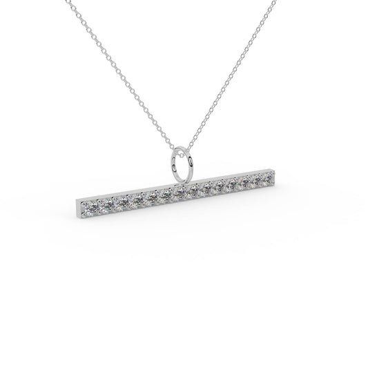 The Linea Pavé Bar Necklace