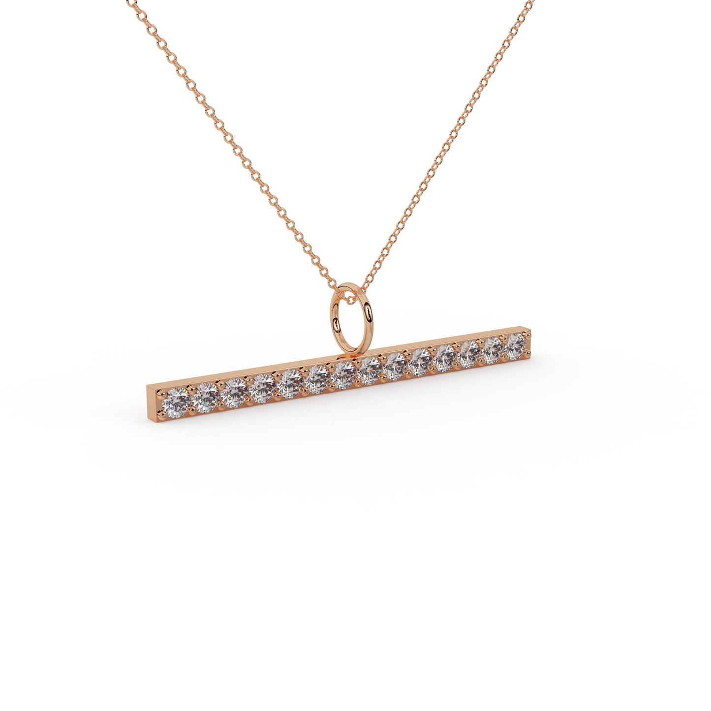 The Linea Pavé Bar Necklace
