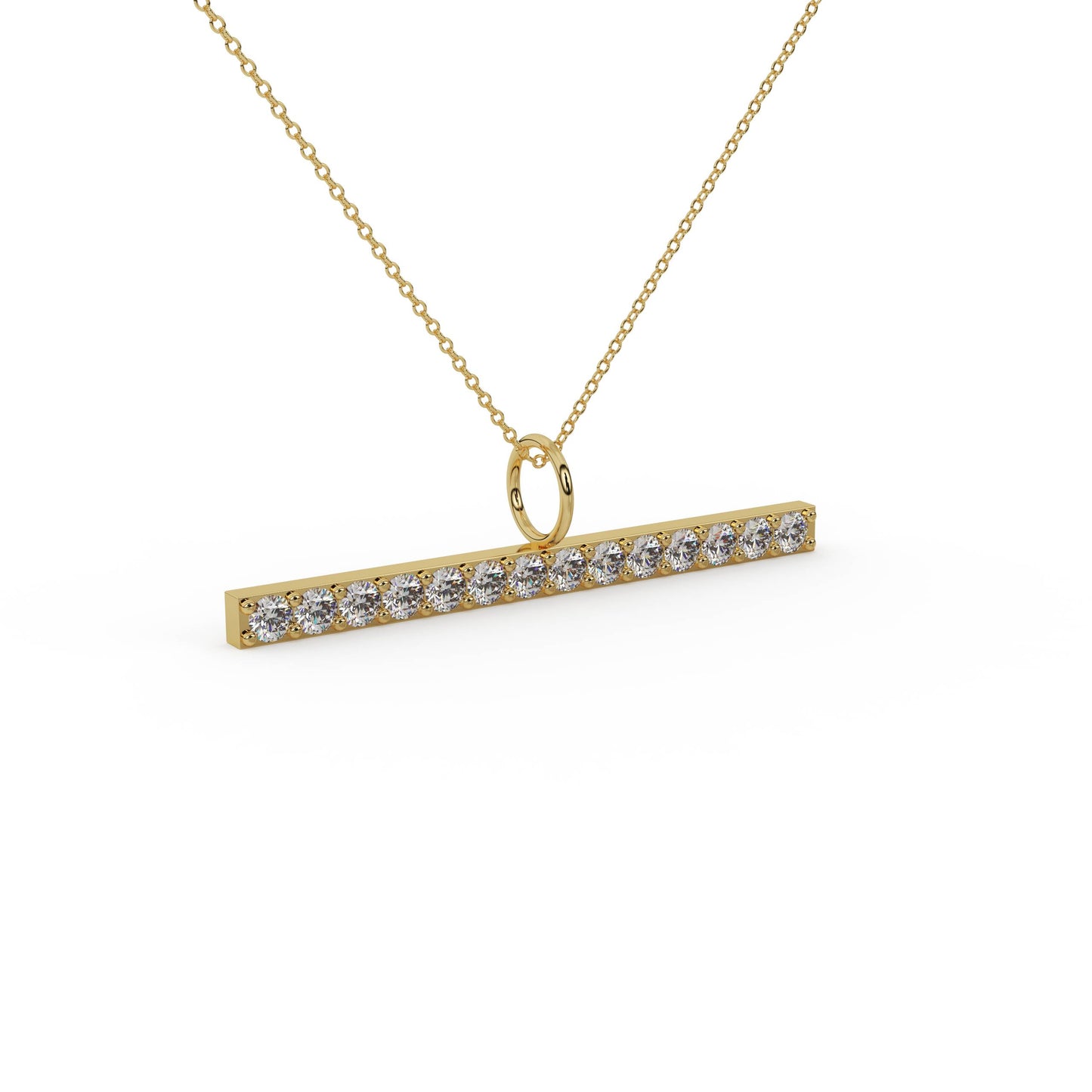 The Linea Pavé Bar Necklace