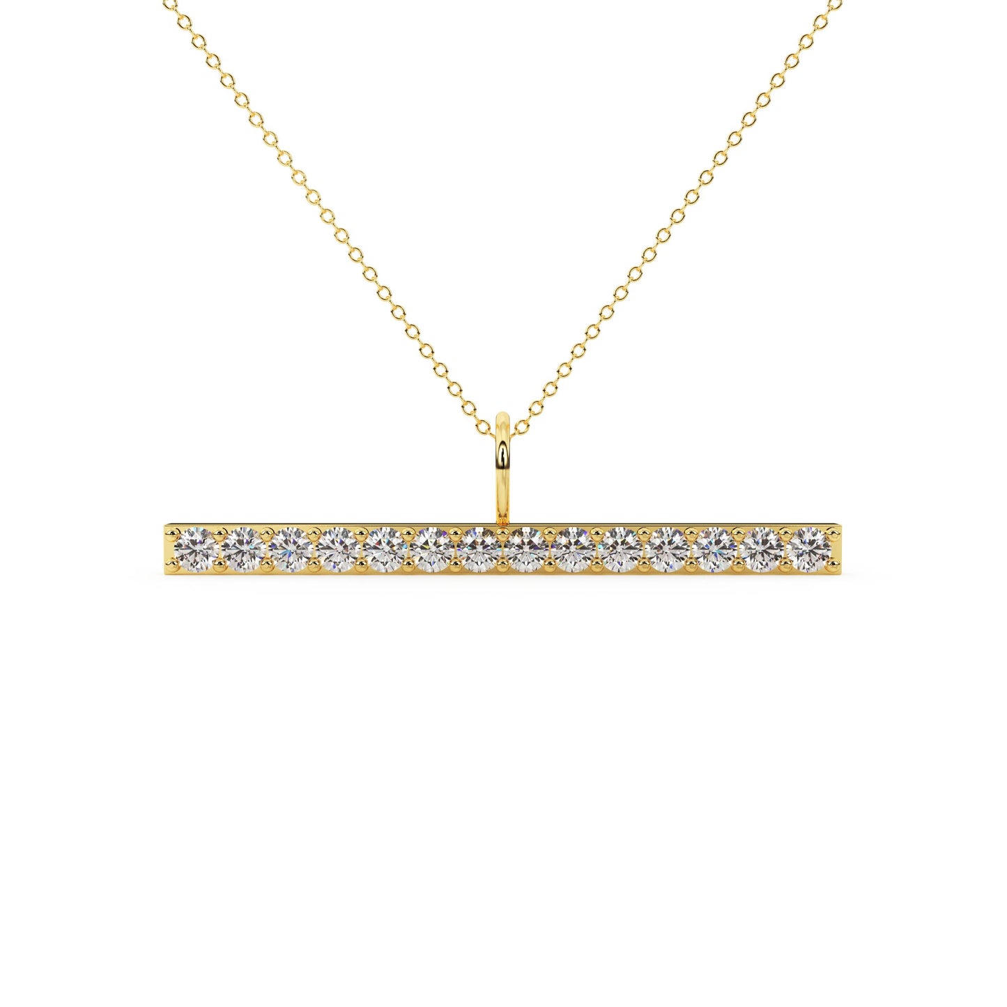 The Linea Pavé Bar Necklace