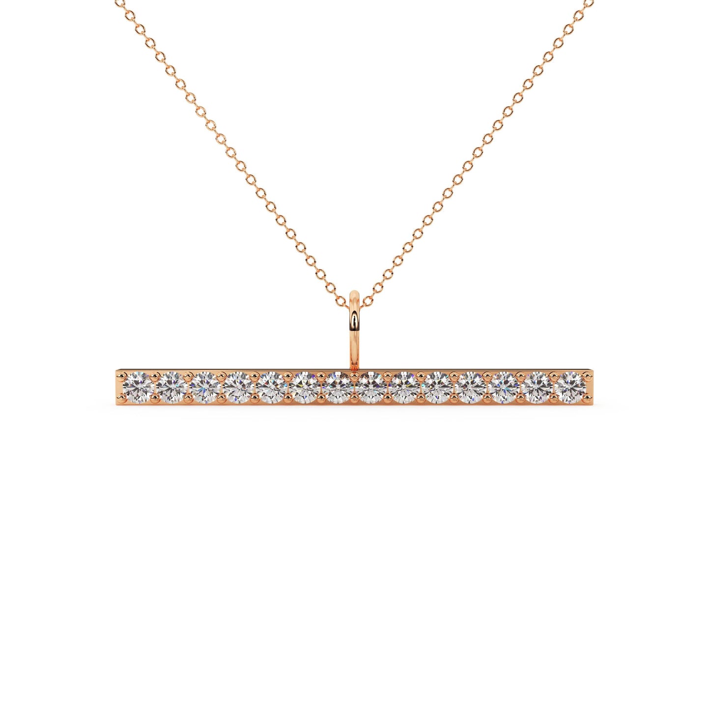 The Linea Pavé Bar Necklace