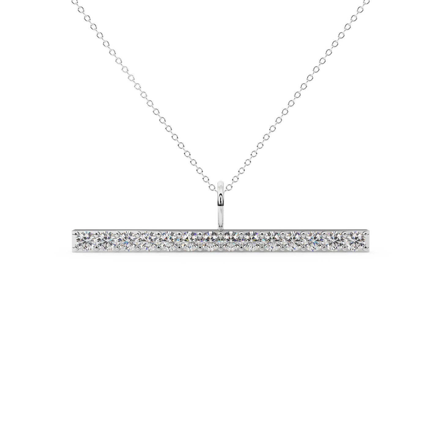 The Linea Pavé Bar Necklace