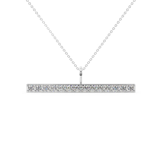 The Linea Pavé Bar Necklace