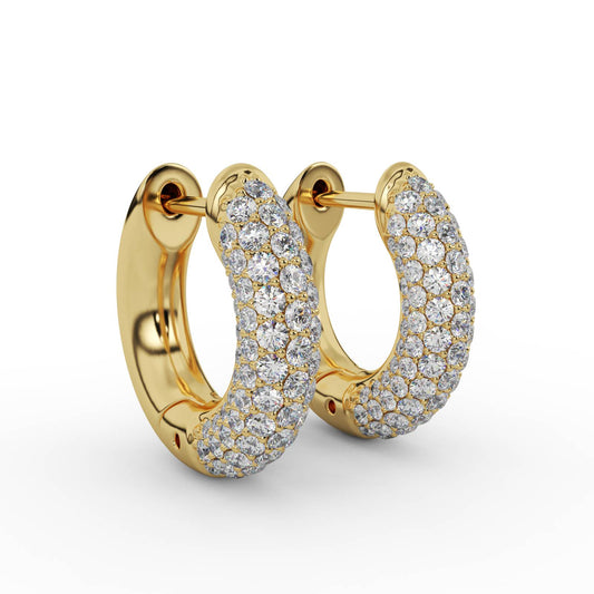 Pave Classic Hoops